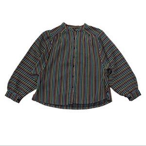 ace&jig barrett blouse in fete size L